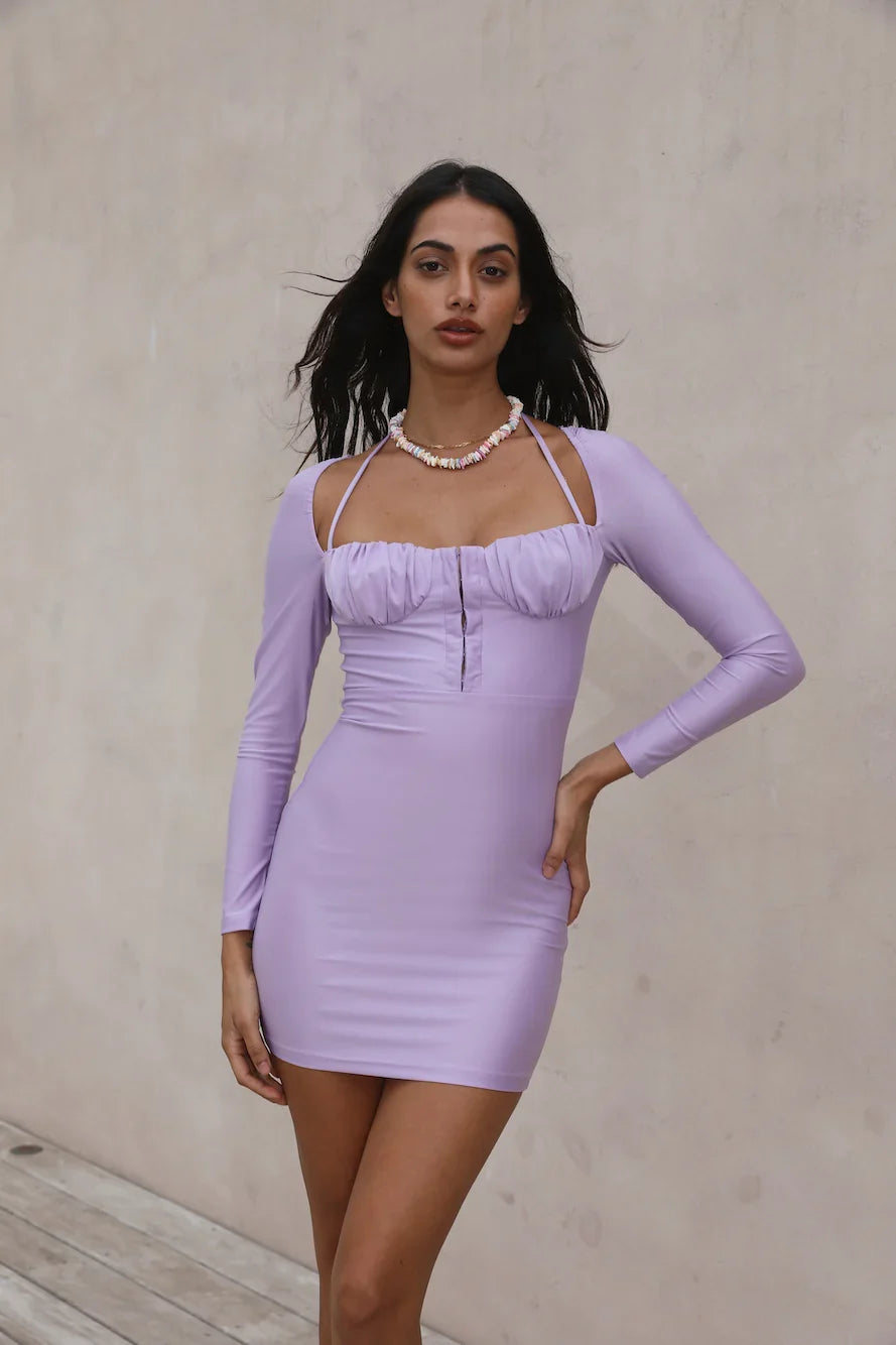 Kleid „Die Zeit vergeht“ Violett