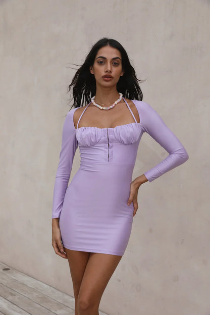 Kleid „Die Zeit vergeht“ Violett