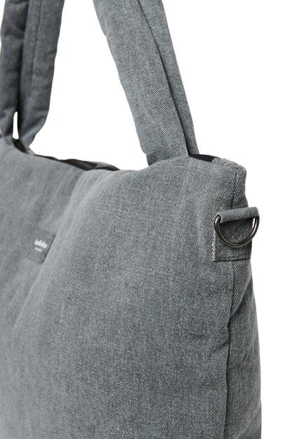 Grey Denim Diaper Bag