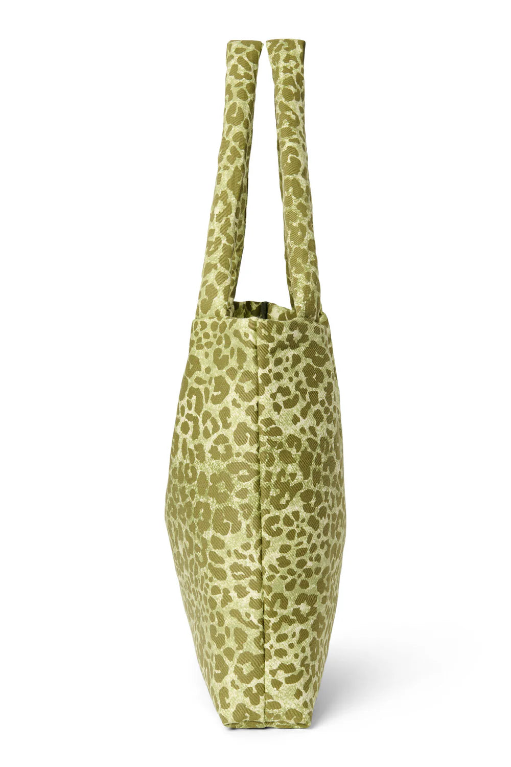 Green Leopard Cotton Mom Bag