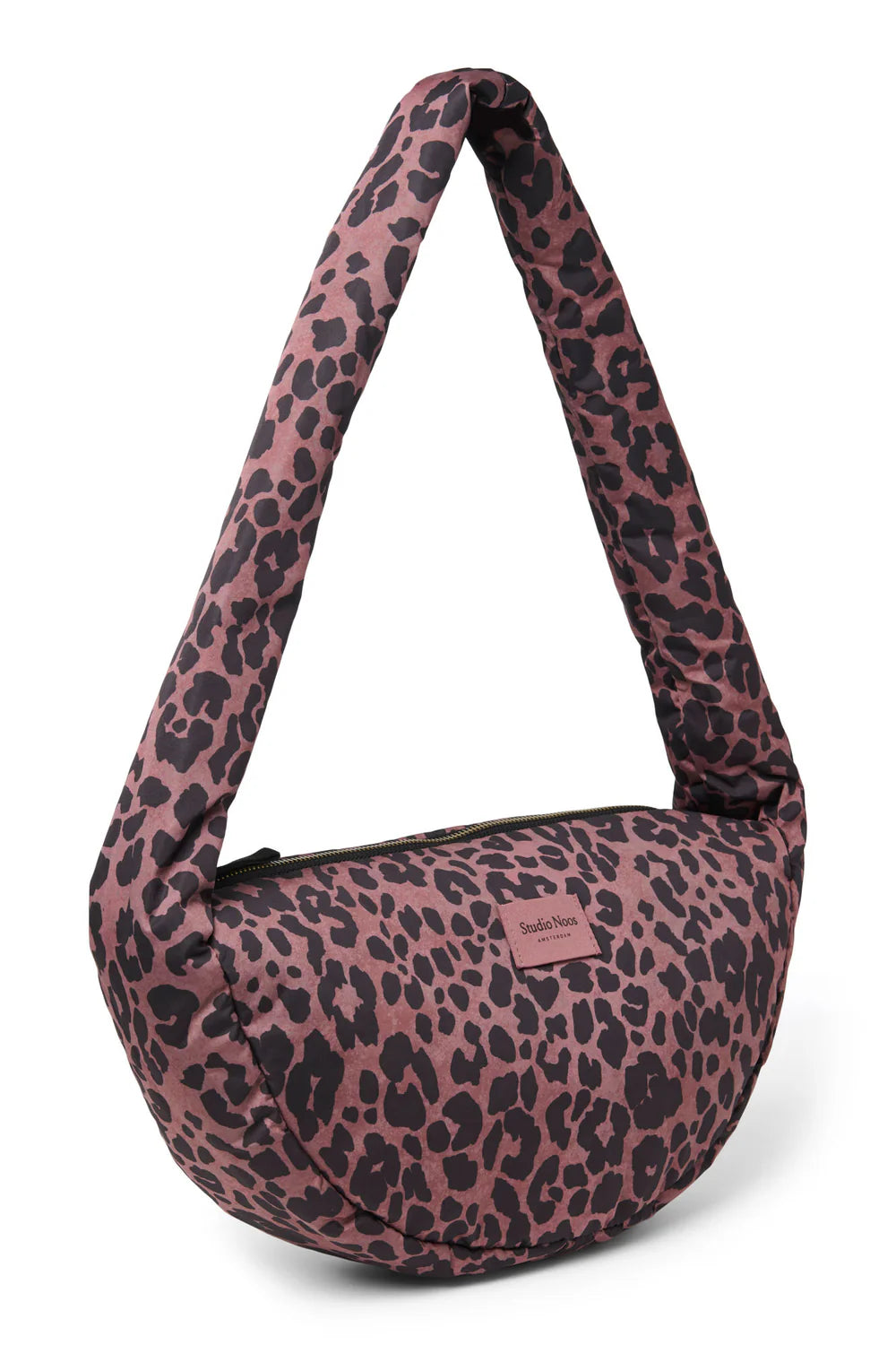Red Leopard Puffy Mini Cross Body Bag