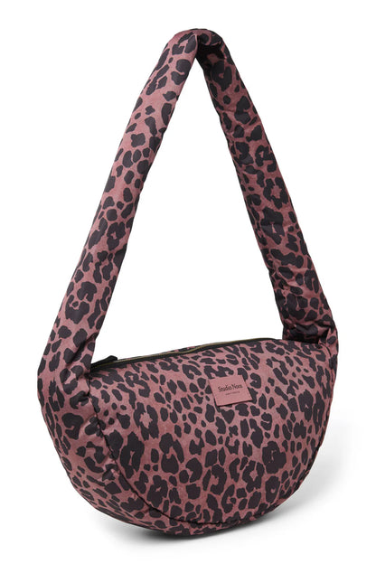 Red Leopard Puffy Mini Cross Body Bag