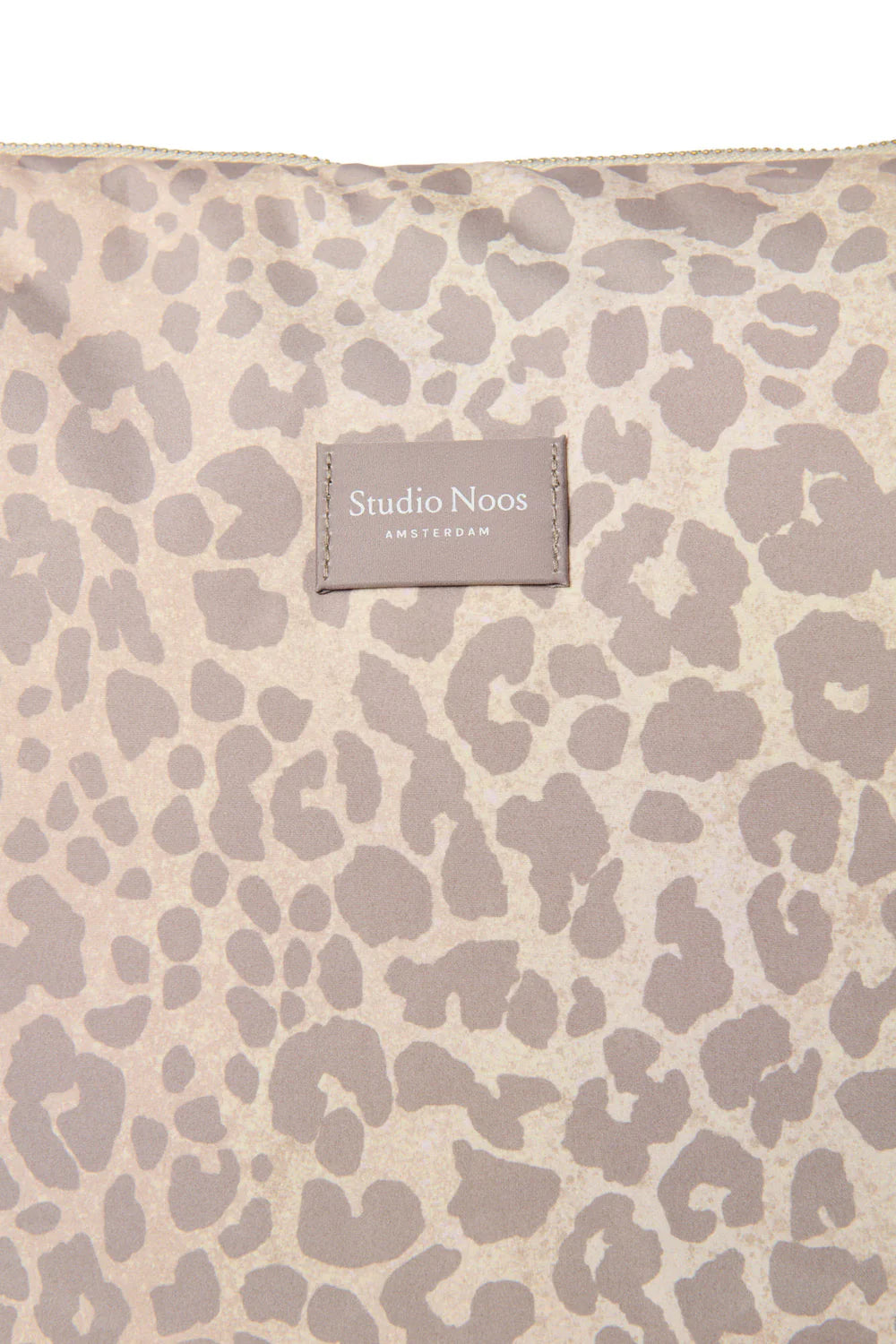 Beige Leopard Puffy Diaper Bag