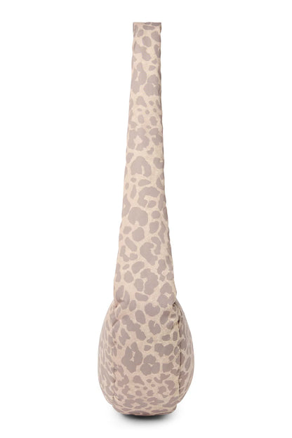 Beige Leopard Puffy Mini Cross Body Bag