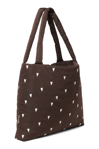 Black Puffy Mom Bag