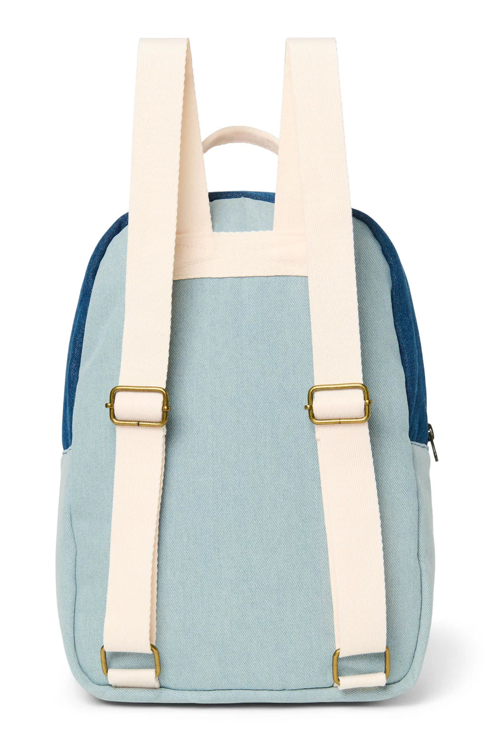 Denim Patchwork Midi Backpack