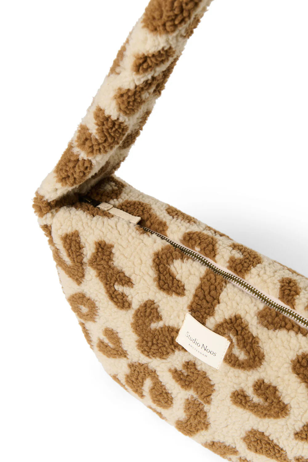 Leopard Teddy Mini Cross Body Bag
