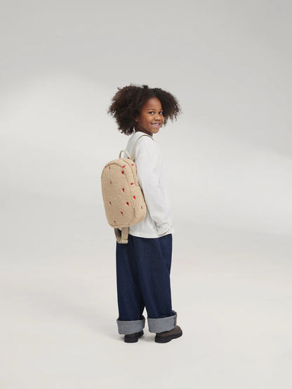 Brown Hearts Teddy Mini Backpack
