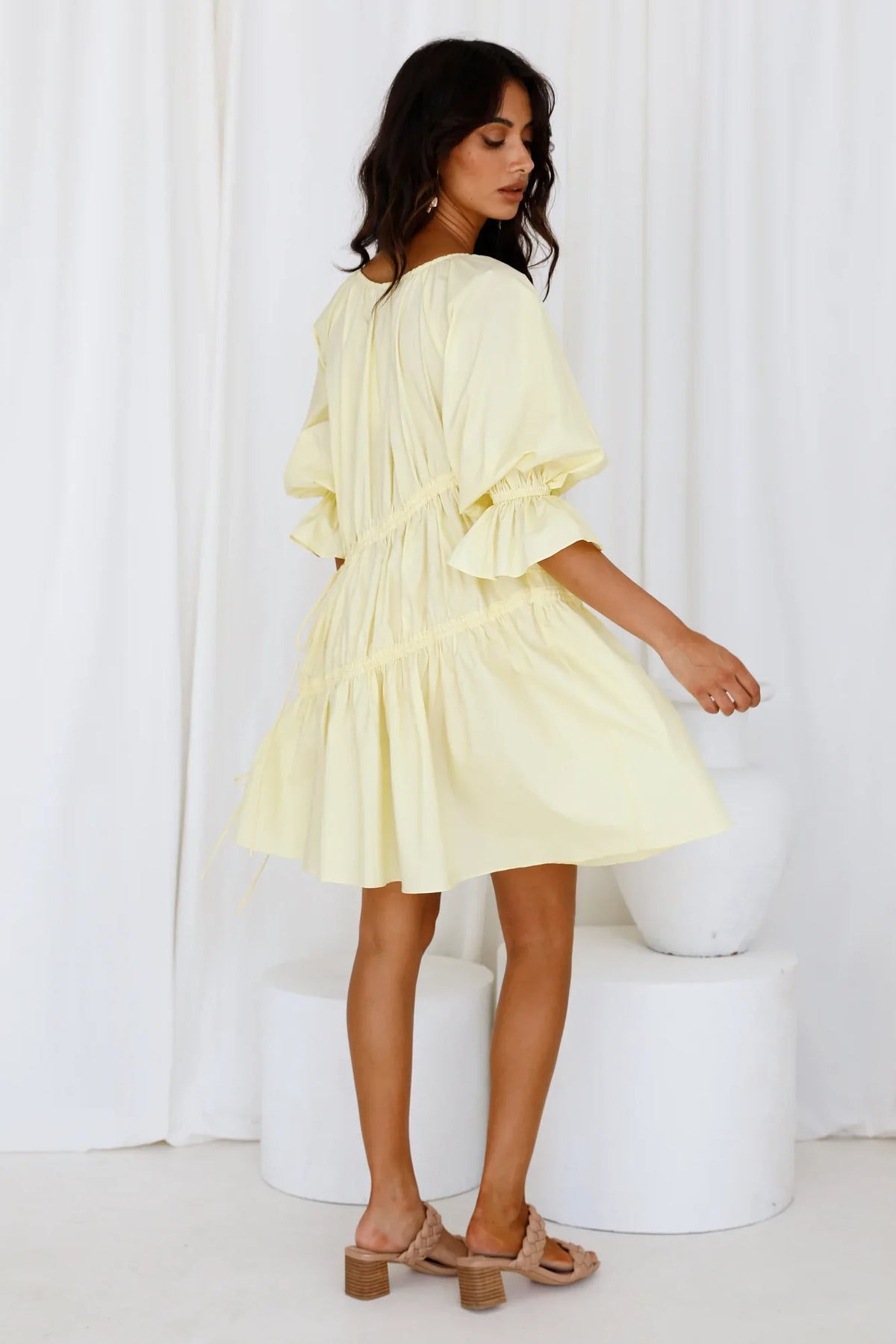 Aufwärmkleid Gelb