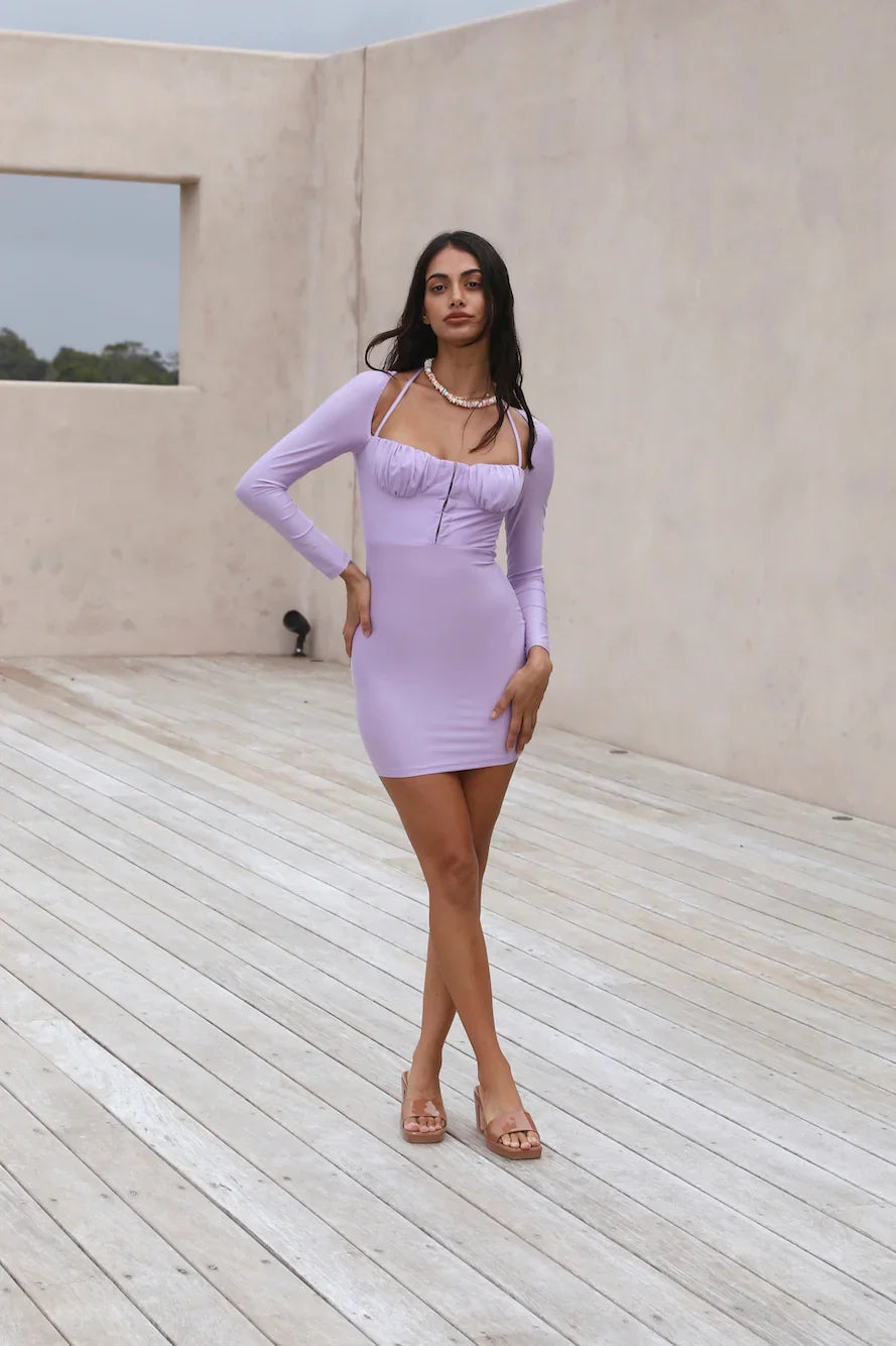 Kleid „Die Zeit vergeht“ Violett