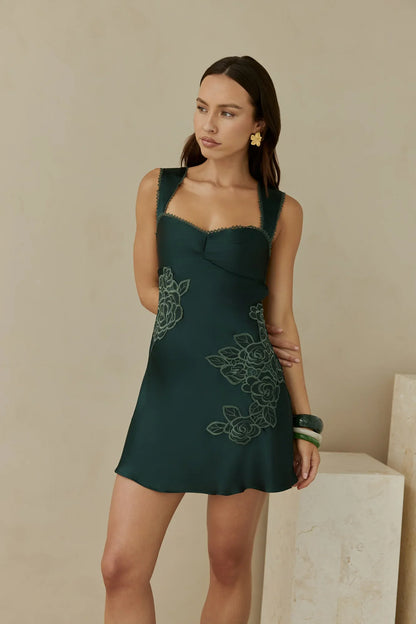 Amara Minikleid Grün