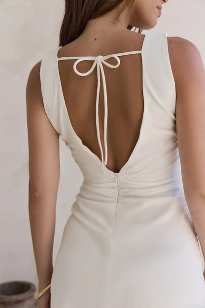 Amina Mini-Kleid Beige