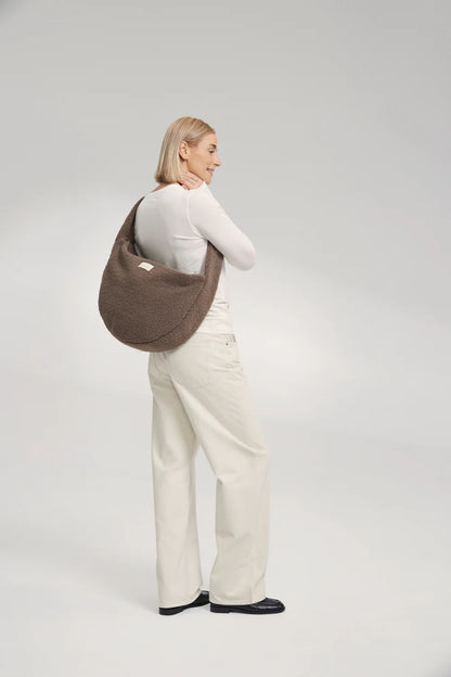 Brown Teddy Cross Body Bag