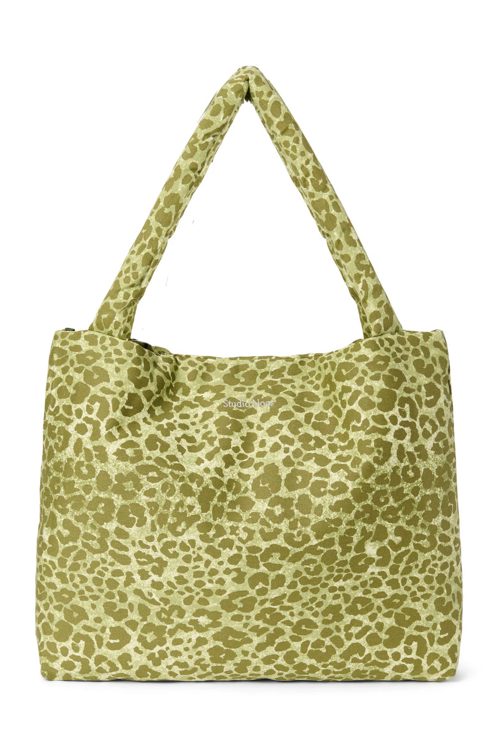 Green Leopard Cotton Mom Bag