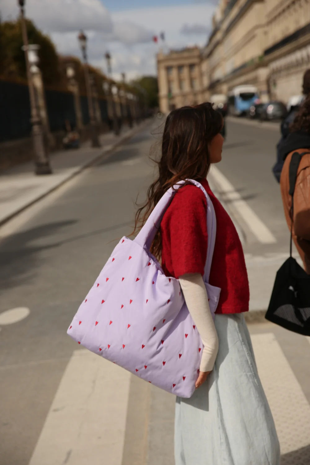 Black Puffy Mom Bag