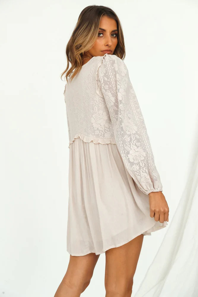 Elegantes Abendkleid Nude