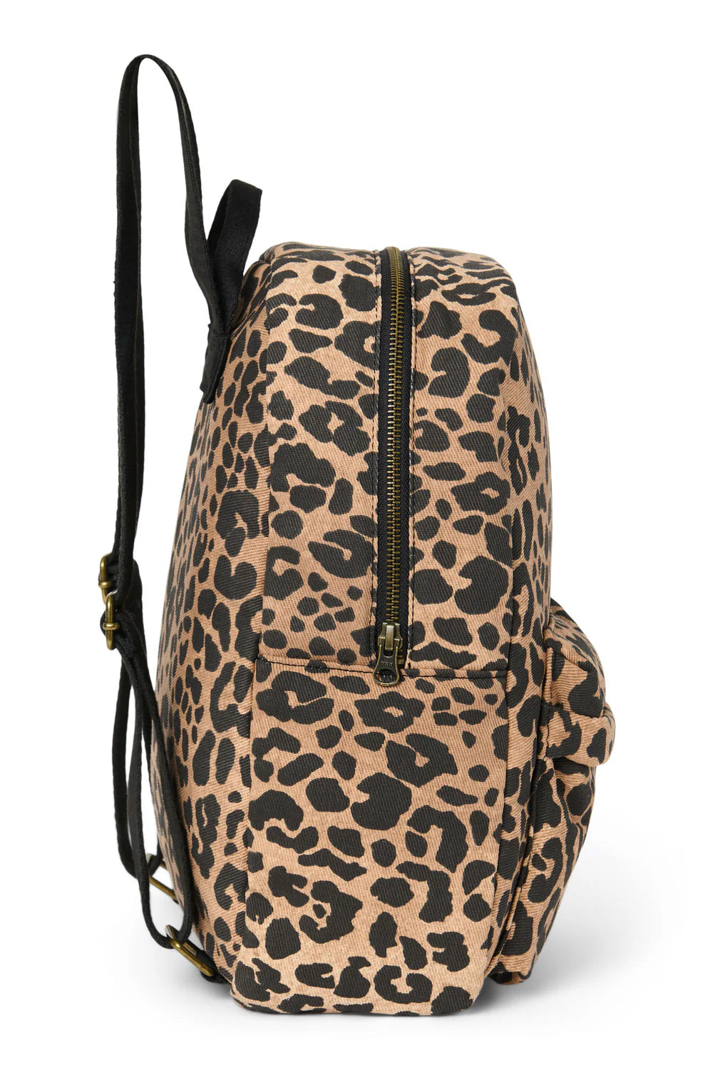 Green Leopard Cotton Midi Backpack