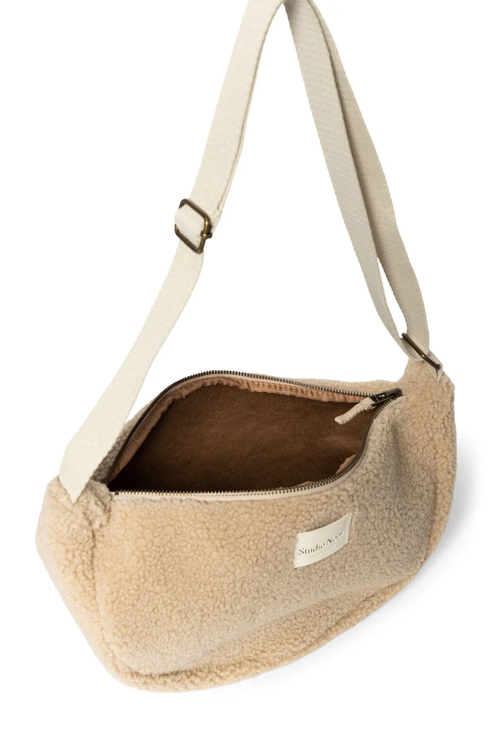 Ecru Hearts Teddy Adult Fanny Pack