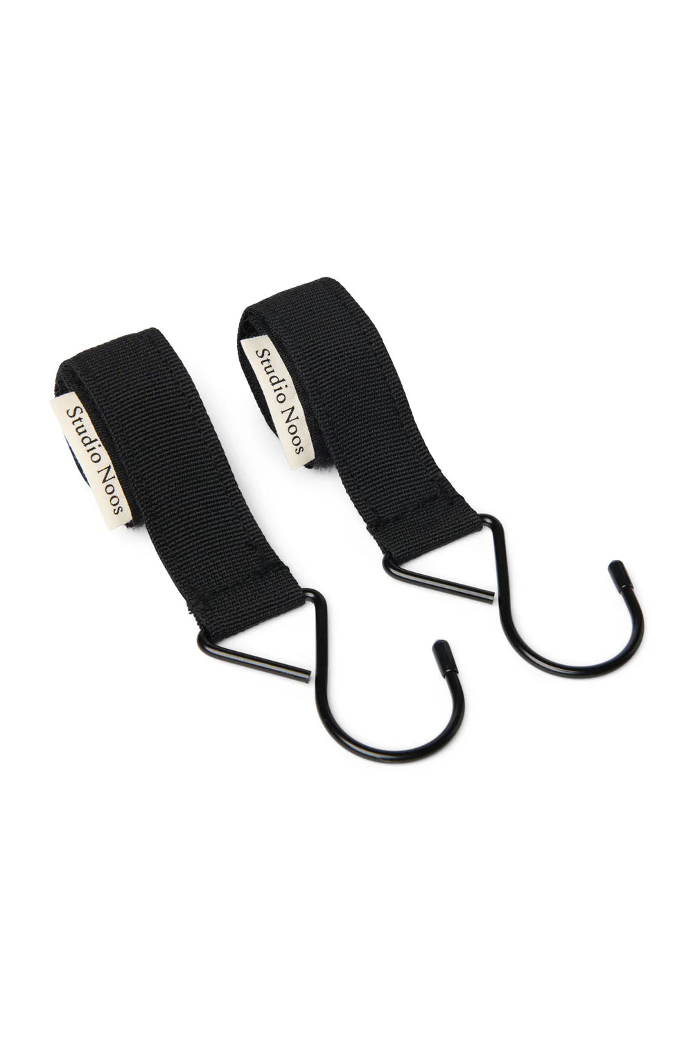Black SN Stroller Strap Hooks