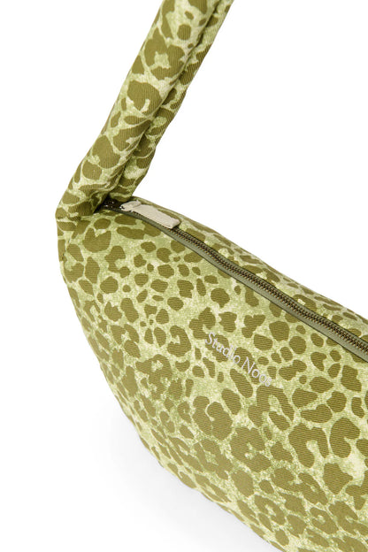 Brown Leopard Cotton Mini Cross Body Bag