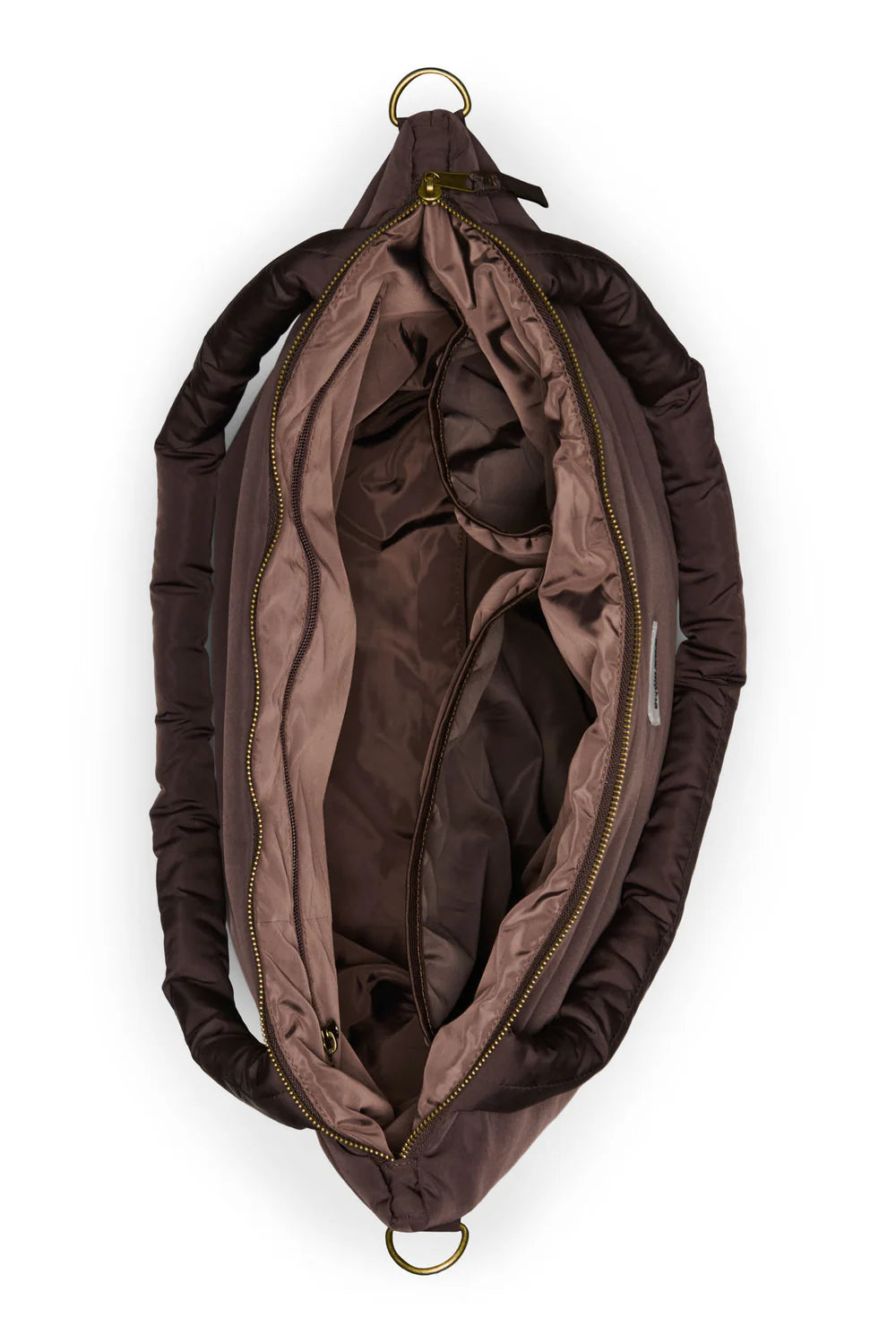 Brown Puffy Diaper Bag