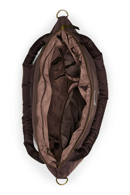 Brown Puffy Diaper Bag
