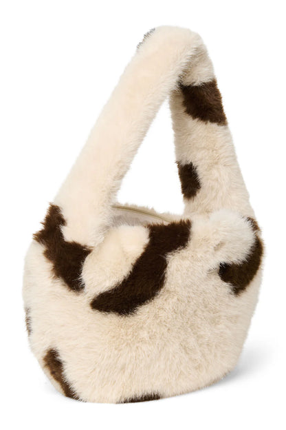 Holy Cow Faux Fur Cross Body Bag