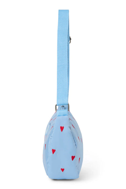 Purple Hearts Puffy Adult Fanny Pack