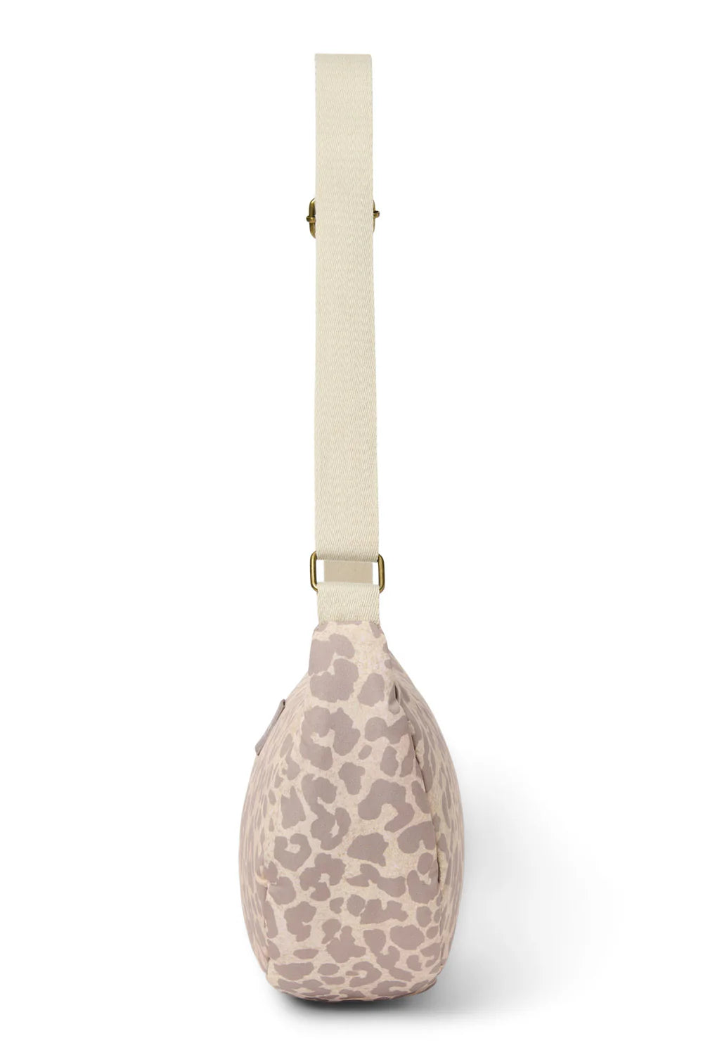 Beige Leopard Puffy Adult Fanny Pack