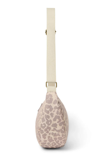 Beige Leopard Puffy Adult Fanny Pack