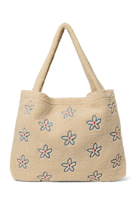 Ecru Blumenherz Teddy Mama Tasche