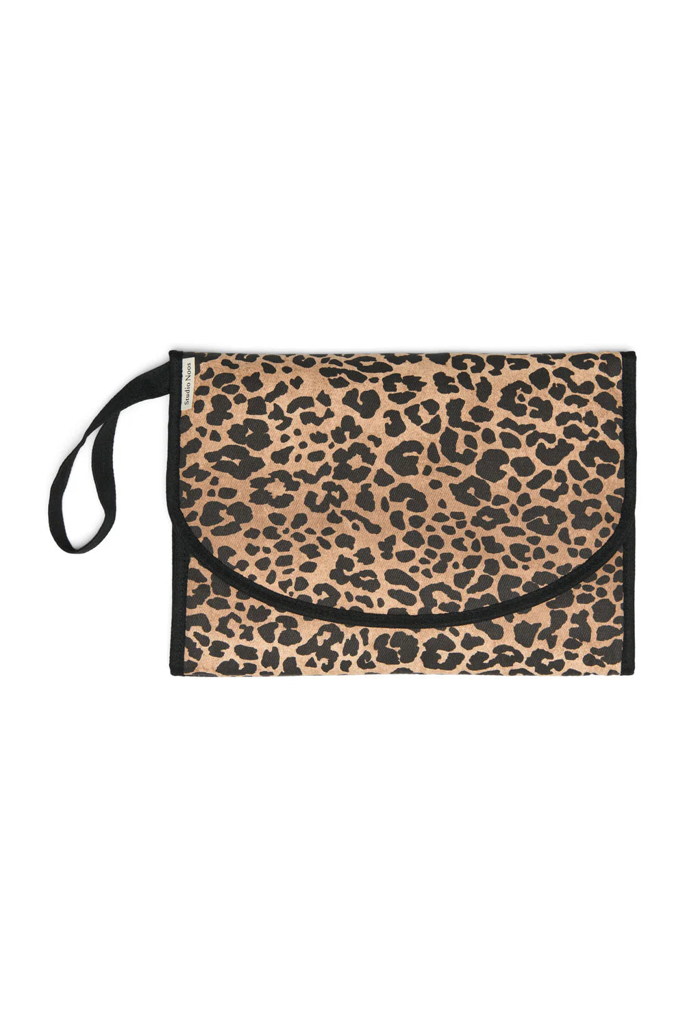 Brown Leopard Cotton Changing Mat Plus