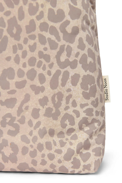 Beige Leopard Puffy Mom Bag