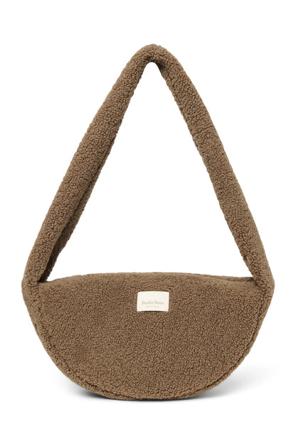 Brown Teddy Mini Cross Body Bag