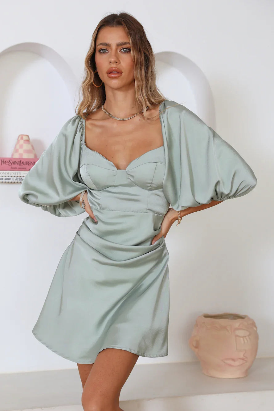 Ready For Love Kleid Salbei