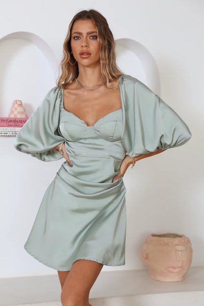 Ready For Love Kleid Salbei