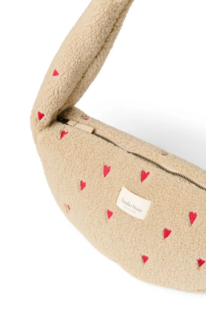 Brown Teddy Mini Cross Body Bag