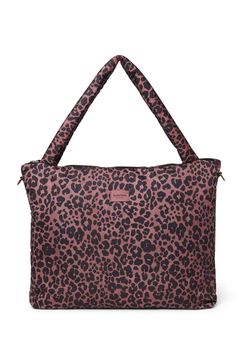 Red Leopard Puffy Diaper Bag