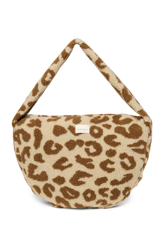 Leopard-Teddy-Umhängetasche
