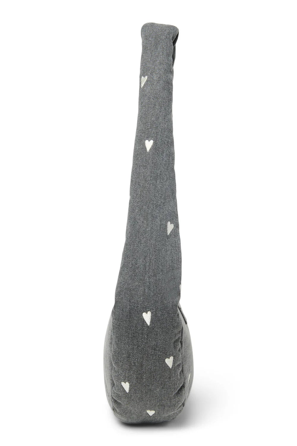 Grey Hearts Denim Mini Cross Body Bag