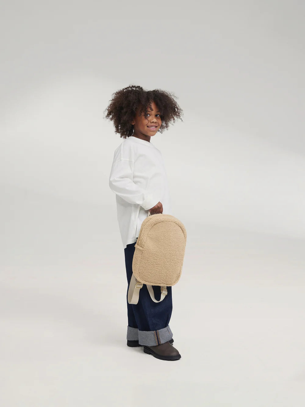 Brown Hearts Teddy Mini Backpack
