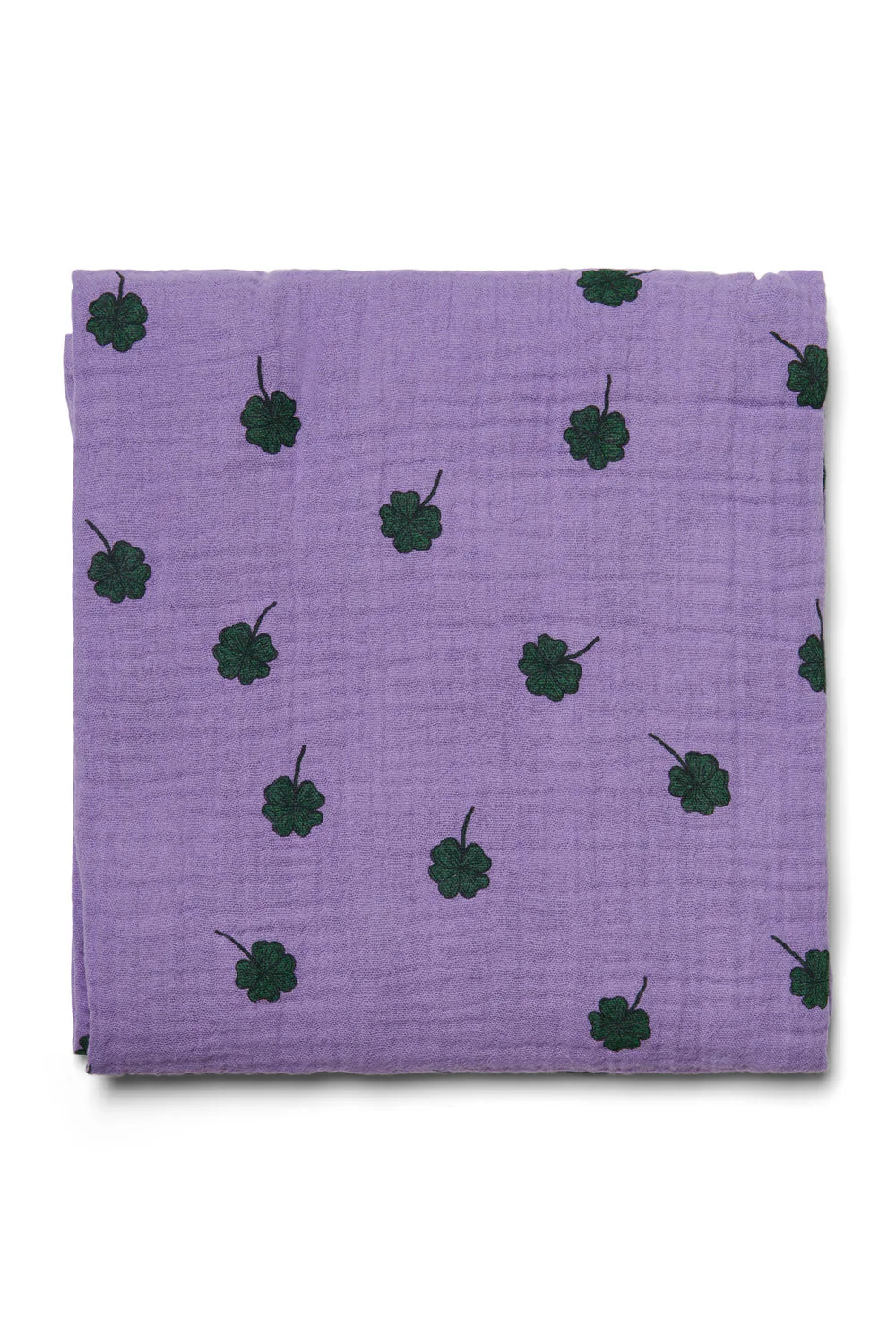 Purple Clover Swaddle Print Large
