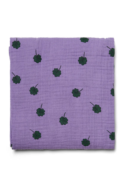 Purple Clover Swaddle Print Large