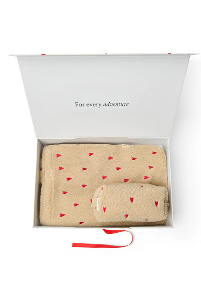 Brown Hearts Classic Teddy Gift Set