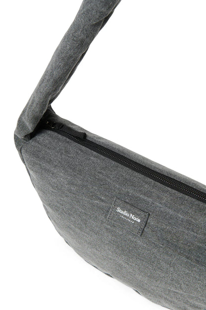Grey Hearts Denim Mini Cross Body Bag