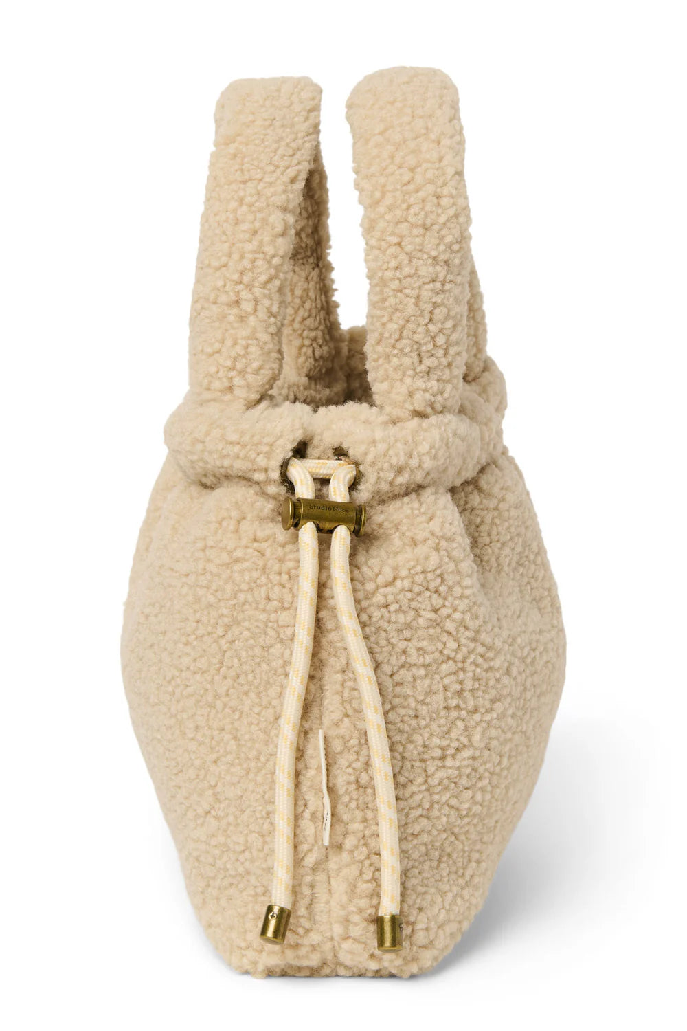 Ecru Teddy Mini Drawstring Bag