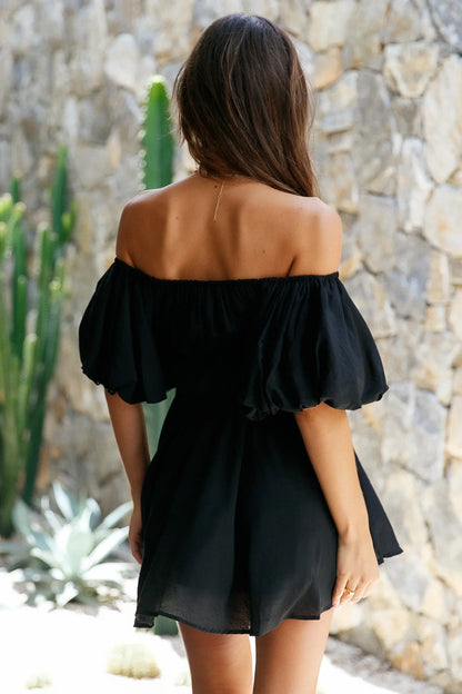 Berry Hearts Kleid Schwarz