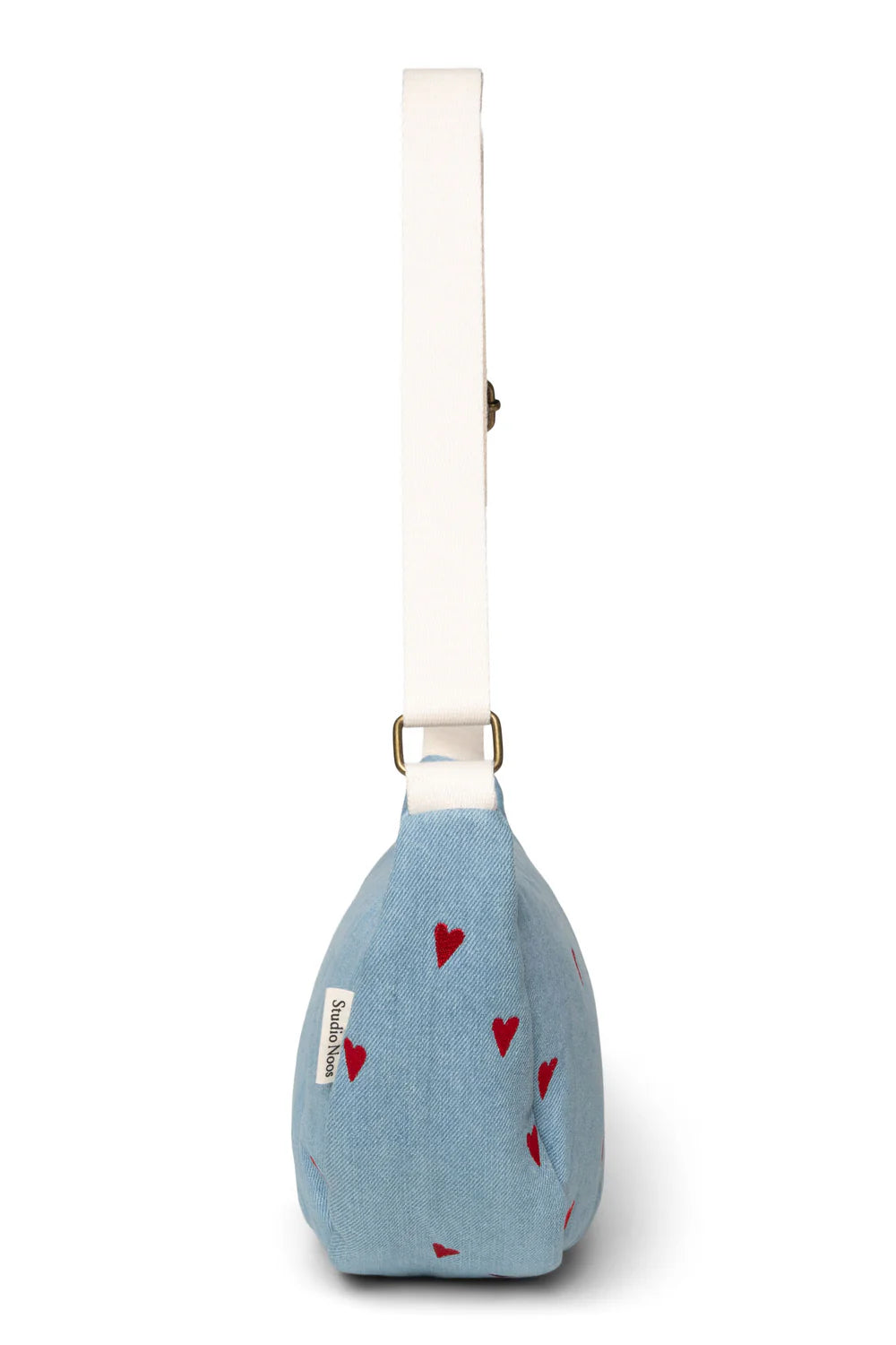 Blue Hearts Denim Adult Fanny Pack