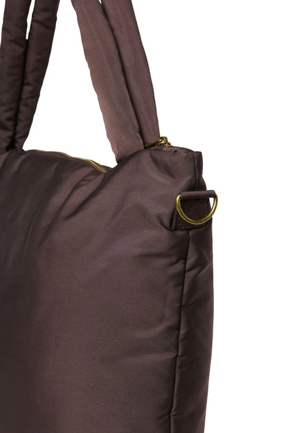 Brown Puffy Diaper Bag