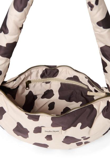 Holy Cow Puffy Mini Cross Body Bag - Brownish